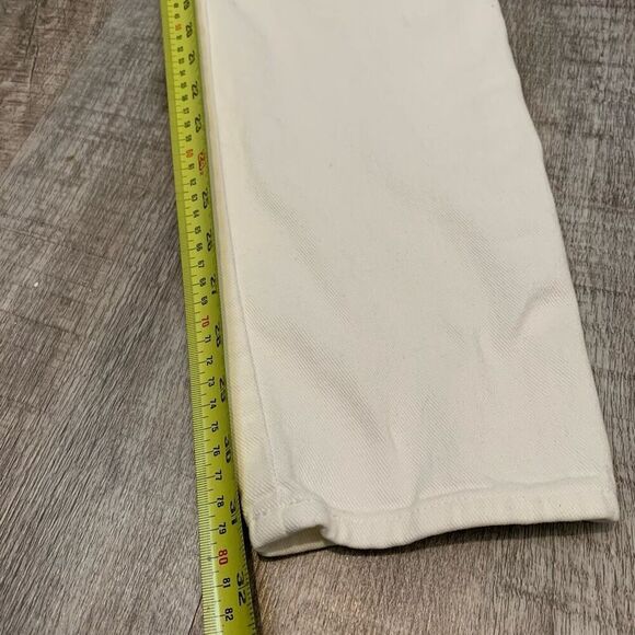 Vintage Moda International White Mid Rise Jeans 6 Straight Denim - Picture 7 of 7